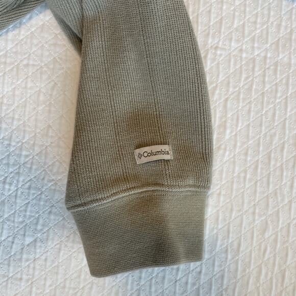 Columbia North Rim Pullover Sweater Men’s Medium Ribbed V-Neck long sleeved Tan - Picture 6 of 9
